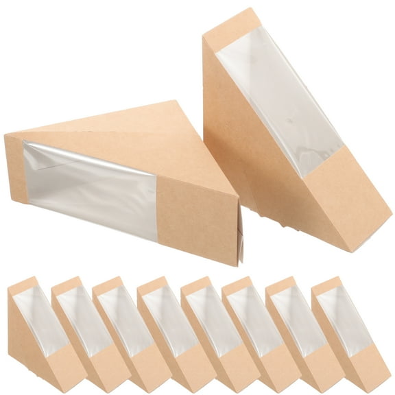 50 Pcs Bakery Takeout Boxes for Cheesecake, Pie, Sandwich Packaging - Food Storage Cartons for Home and Business