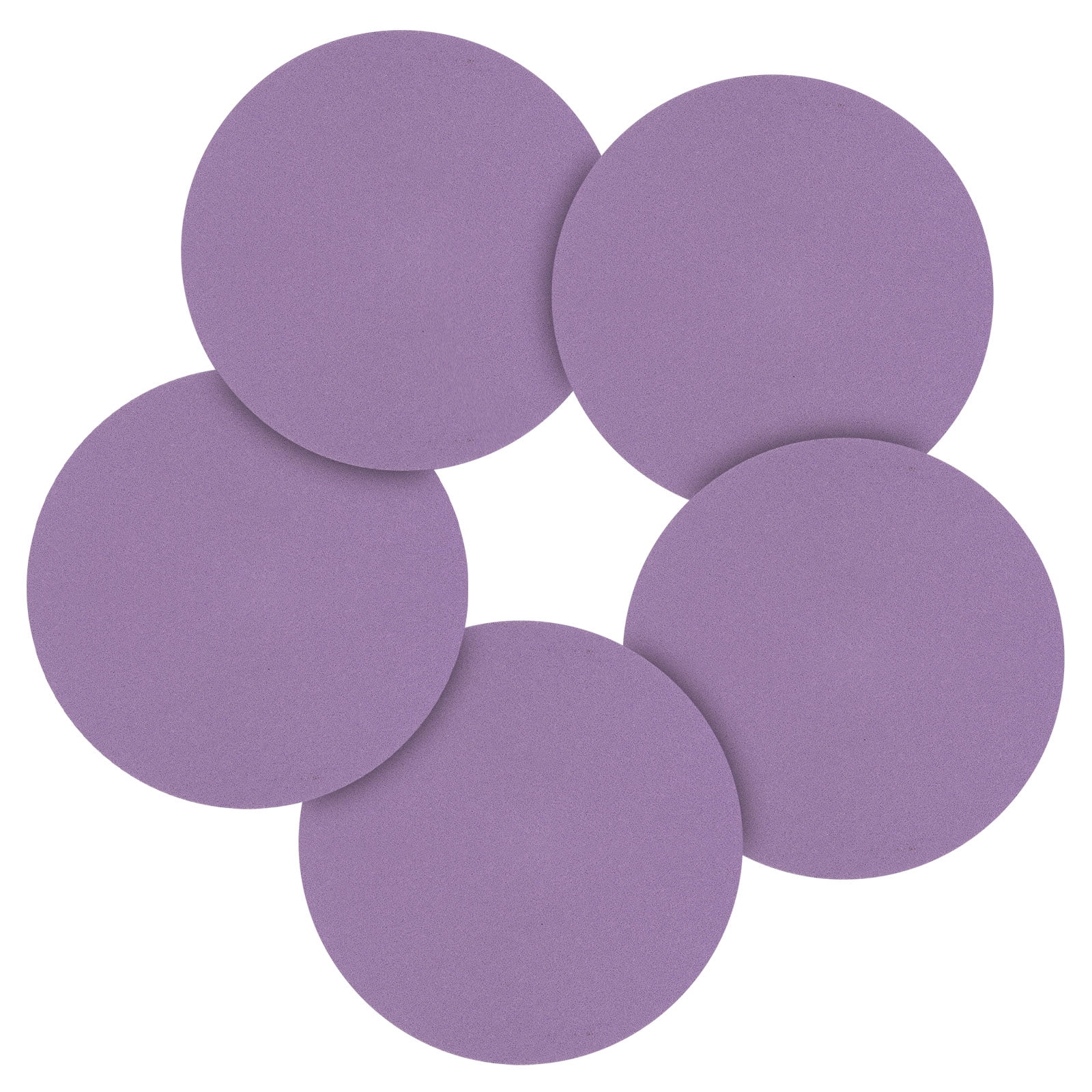 50 Pcs 6 Inch Sanding Disc 120 Grit Round Hook and Loop Sandpaper Fit for Random Orbital Sander or Automotive Car Repairing, Grinding and Polishing, Purple