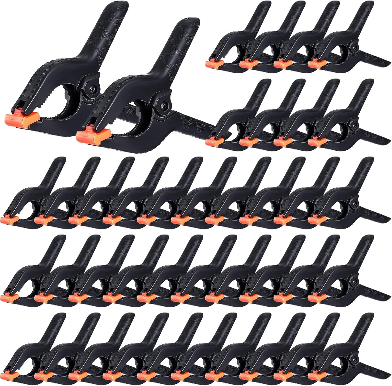 50 Pcs 6'' Spring Clamps Bulk Heavy Duty Spring Clips with Jaw Opening ...