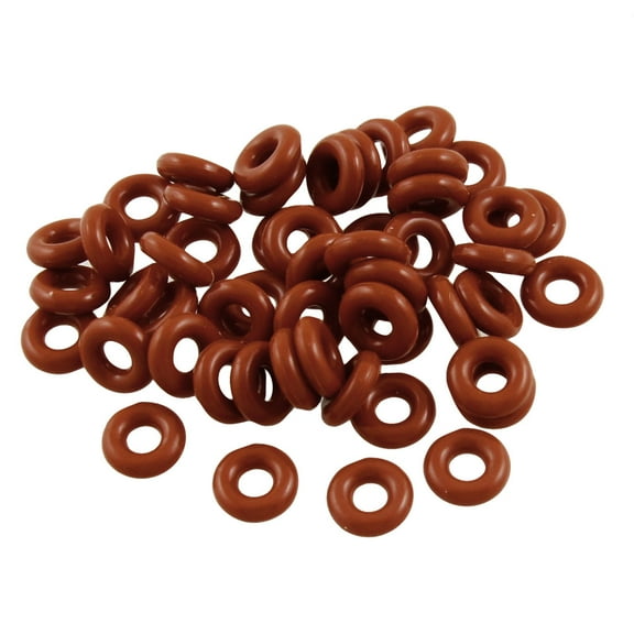 50 Pcs 8mm Outside Diameter 2.5mm Thickness Silicone O Ring Seal