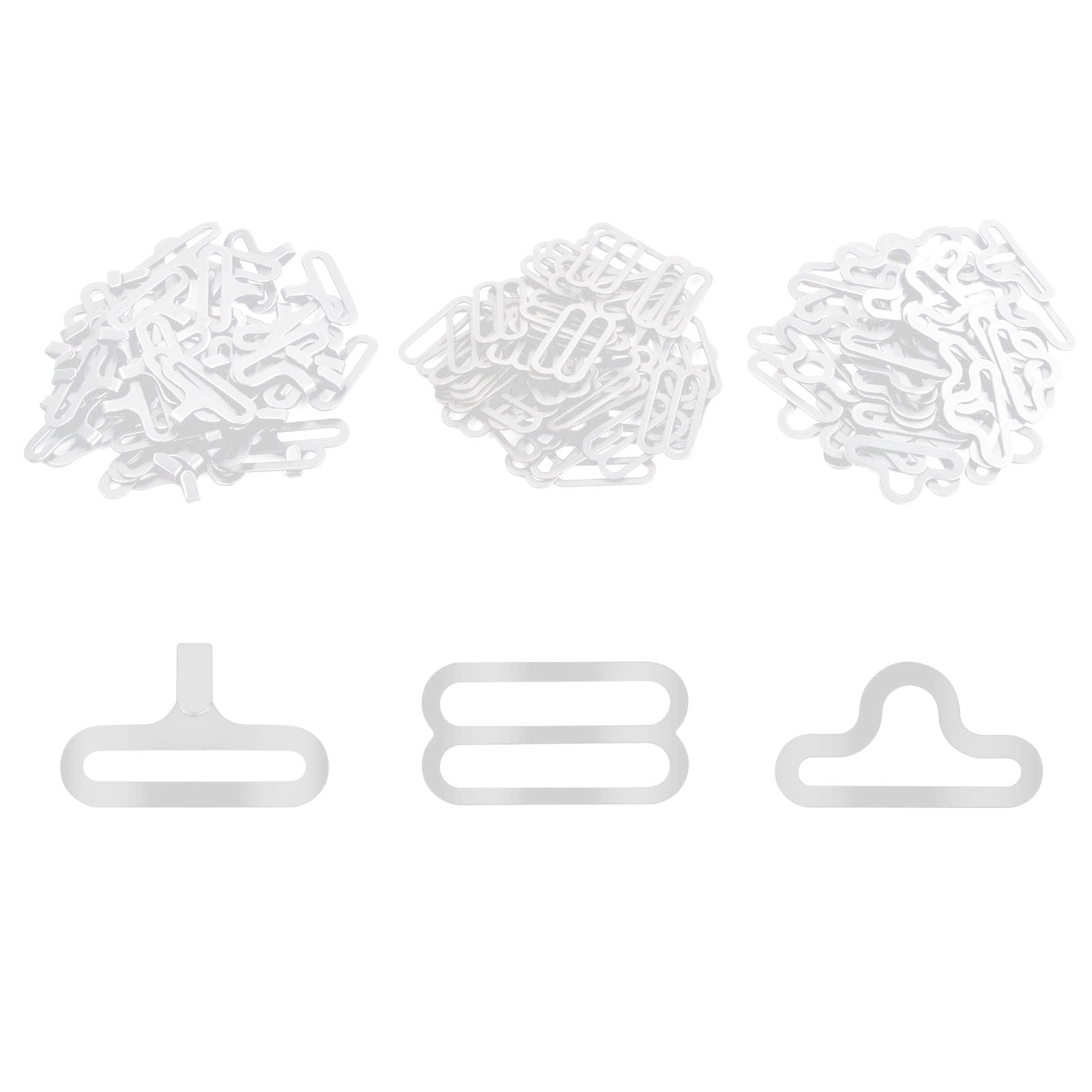 Quick Toe Hardware 50 Pcs Adjustable Bow Tie Hardware Tie Clip Hook Closure Metal Cravat ...