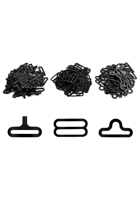 50 Pcs Adjustable Bow Tie Hardware Tie Clip Hook Closure Metal Cravat Clip Hook Fastener for Necktie Strap Easy to Use