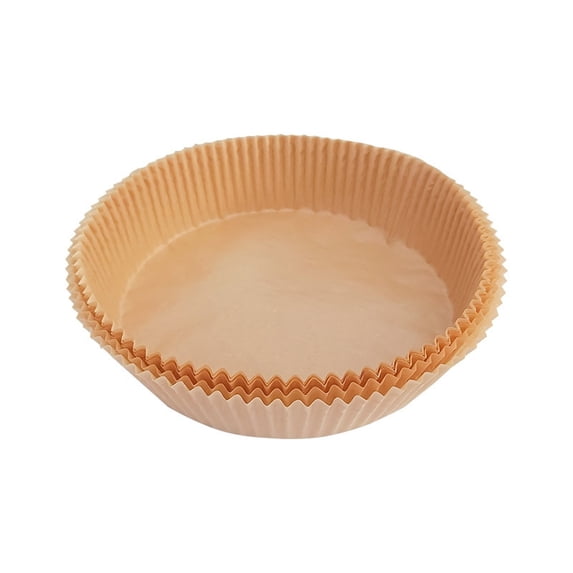 50 Pcs Air Fryer Liners Disposable 9 Inch Round Parchment Paper, Airfryer Liners & Air Fryer Cups, Non-Stick Oil Proof Air Fryer Paper Liners for Baking Roasting Microwave