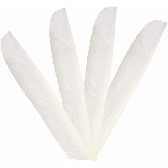 50 Pcs Archery Arrow Fletching Spiral Wrap Full Length Arrow Feather 7~10" Right Wing and Left Wing for Flu Flu Arrows