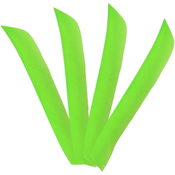50 Pcs Archery Arrow Fletching Spiral Wrap Full Length Arrow Feather 7~10" Right Wing and Left Wing for Flu Flu Arrows