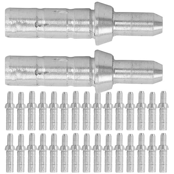 CIMAXIC 50pcs Silver Nock Tail for Protective Arrow Tails