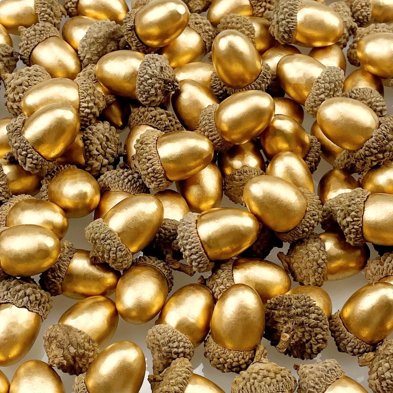 50 Pcs Artificial Acorns with Natural Acorn Cap Fake Acorn for ...