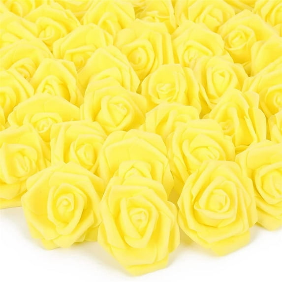 50 Pcs Artificial Rose Flower Heads Real Looking Foam Fake Roses for DIY Wedding Baby Shower Centerpieces Arrangements Party