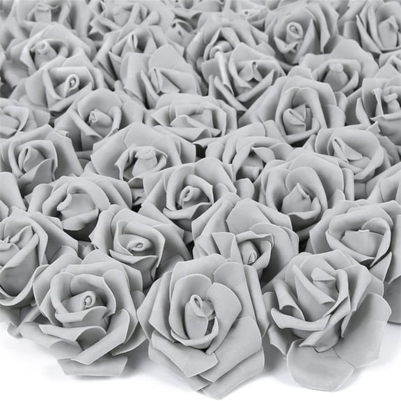 50 Pcs Artificial Rose Flower Heads Real Looking Foam Fake Roses for DIY Wedding Baby Shower Centerpieces Arrangements Party