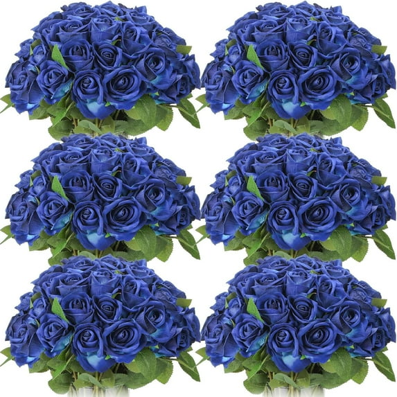 50 Pcs Artificial Rose Flower Realistic Silk Roses with Stem Bouquet of Flowers Plastic Flowers Real Looking Fake Roses for Home Wedding Centerpieces Party Decorations (Black)