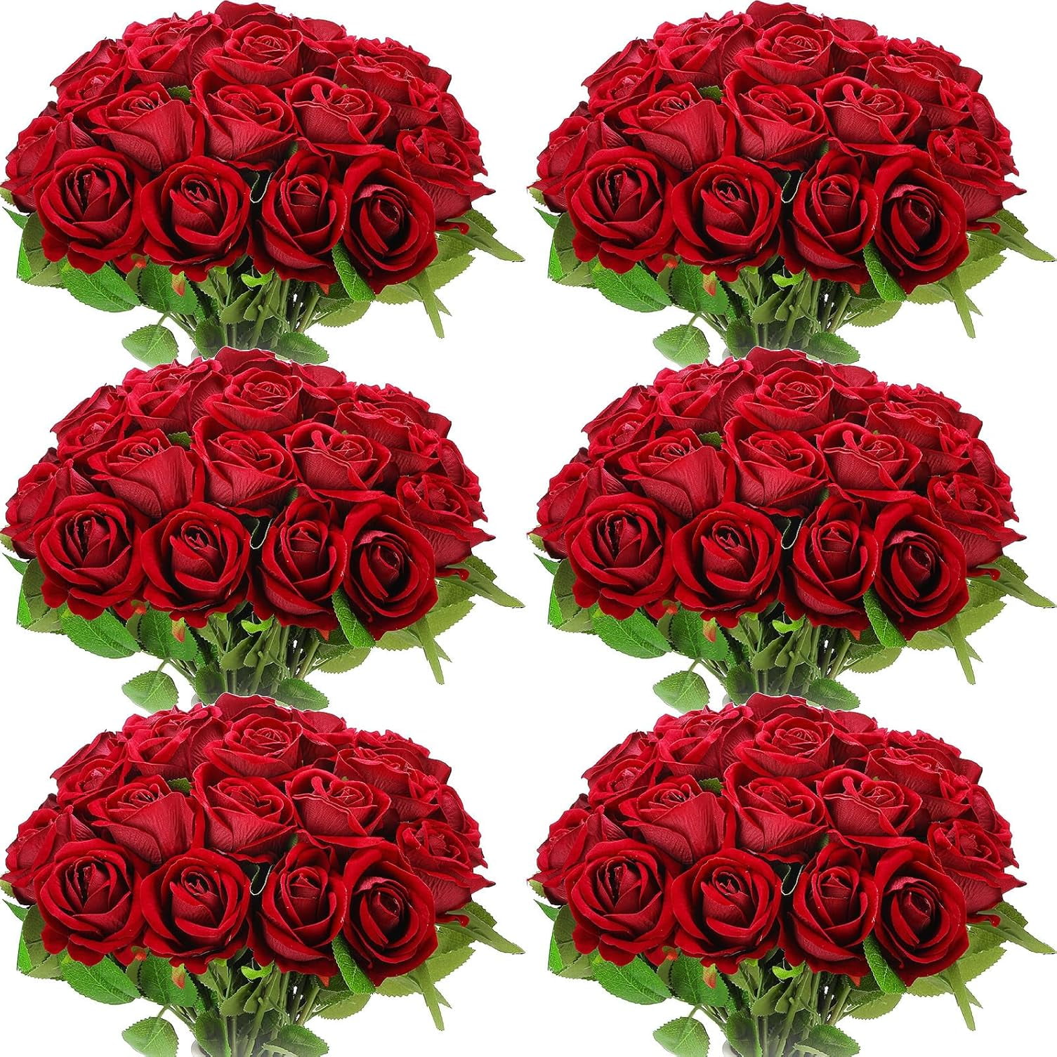 50 Pcs Artificial Rose Flower Realistic Silk Roses with Stem Bouquet of Flowers Plastic Flowers Real Looking Fake Roses for Home Wedding Centerpieces Party Decorations (Black)