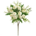 thumbnail image 1 of 50 Pcs Artificial Roses in Bulk, Fake Velvet Silk White Roses Realistic White Roses for Wedding Centerpieces Flower Arrangement Home Decor (50, White), 1 of 4
