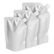 50 Pcs Aspire 17 OZ Foil Side Spout Stand Up Pouch Bags, Drink Pouches For Jam, Fruit Juice, Milk Packaging, 5.9Mil, 15MM Spout, FDA Compliant, BPA Free