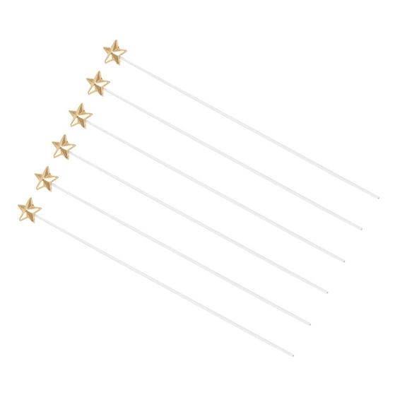 STRANDCHIC Eva Golden Star Cake Toppers 50 Pieces for Birthday Parties and Special Event Decorations