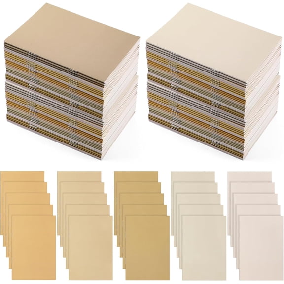 50 Pcs Back to School Gift for Student Bulk Mini Notebooks Small Pocket Notepads Journals Colorful Cover Notebooks First of Year Gift for School Classroom Coworker Employee Office (Yellow)