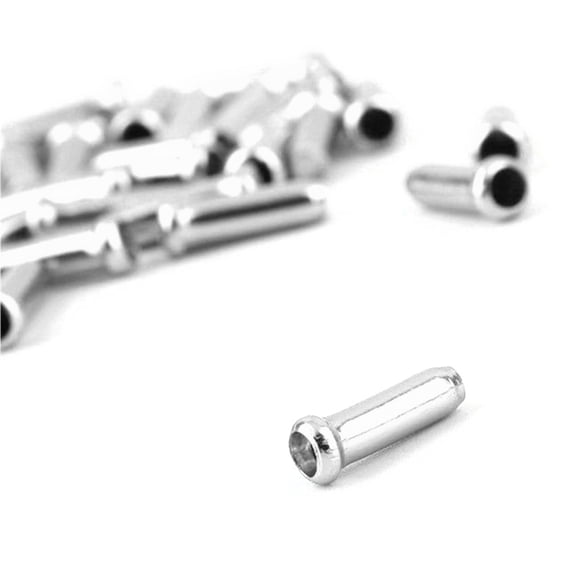50 Pcs Bike Brake Shifter Cable End Cap Crimps Ferrules Caps Road Mountain Bicycles Brake Cable Cap End Tip Easy to Use