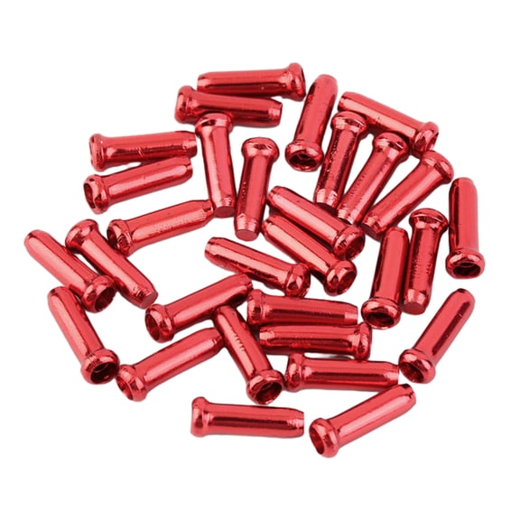 50 Pcs Bike Cable End Caps Road Mountain Bicycles Brake Cable End Cover Aluminum Alloy Brake Shifter Cable End Tip