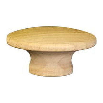 50 Pcs Birch End Grain Wooden Knobs 1-1/2" wideFlat 15/16" w/ 3/16" holeUse KS1250 threaded screws.
