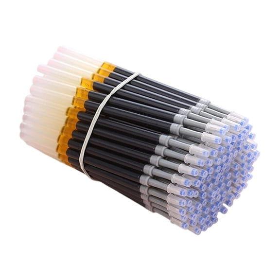 50 Pcs Black/Blue/Red Gel Pen Refills 0.5mm Replaceable Pen Refills