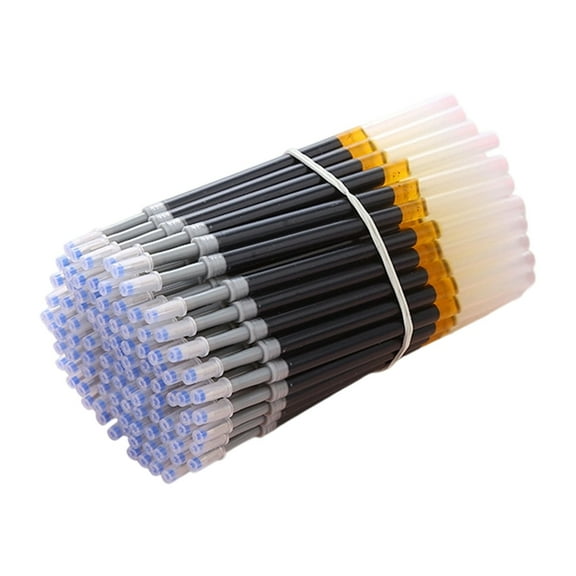 50 Pcs Black/Blue/Red Gel Pen Refills 0.5mm Replaceable Pen Refills