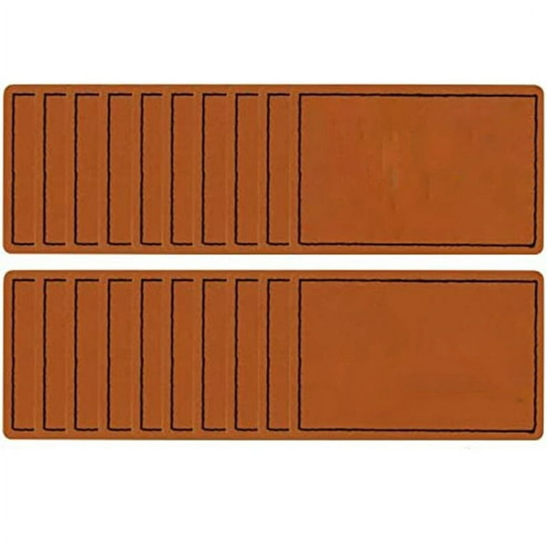 50Pcs Blank Leatherette Hat Patches with Adhesive,Rectangle