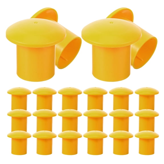 FOMIYES 50Pcs Practical Plastic Rebar Protective Covers for Construction Industry Use