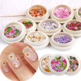 thumbnail image 1 of 50 Pcs/Box Nail Art Charms Flower Rose Ultra Thin Wood Pulp Patch DIY Nail Art, 1 of 8