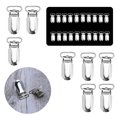 thumbnail image 1 of 50 Pcs Buckle Clip Clips Suspender for Pacifier Strap White, 1 of 5