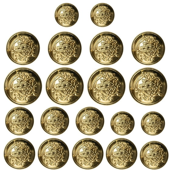 WHAMVOX 50Pcs Vintage Brass Sewing Buttons for Clothing Replacement