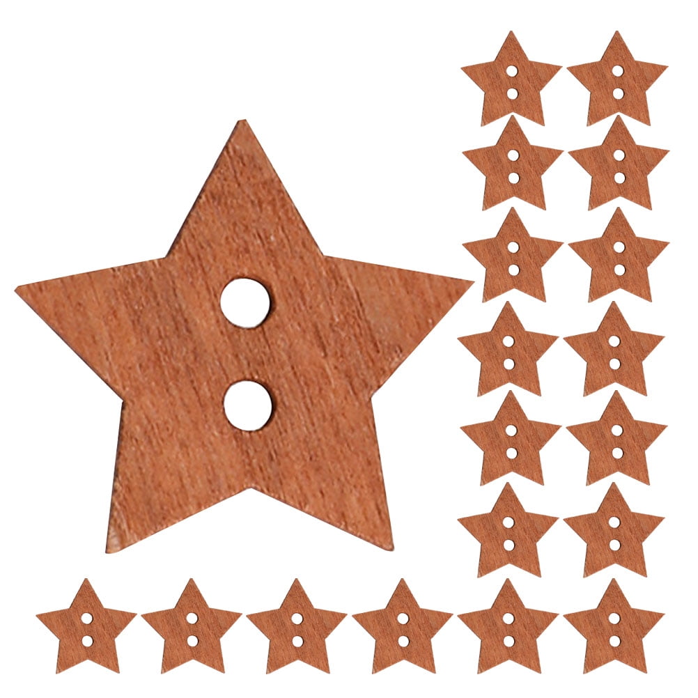 Amazon.com: jweemax 20 Pcs 12.5mm Star Shaped Buttons Mother