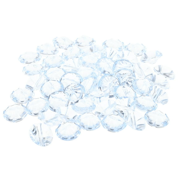 50 Pcs Clear Crystal Plastic Buttons for Shirts Sweaters Upholstery Sewing Crafts Baby Child Colored