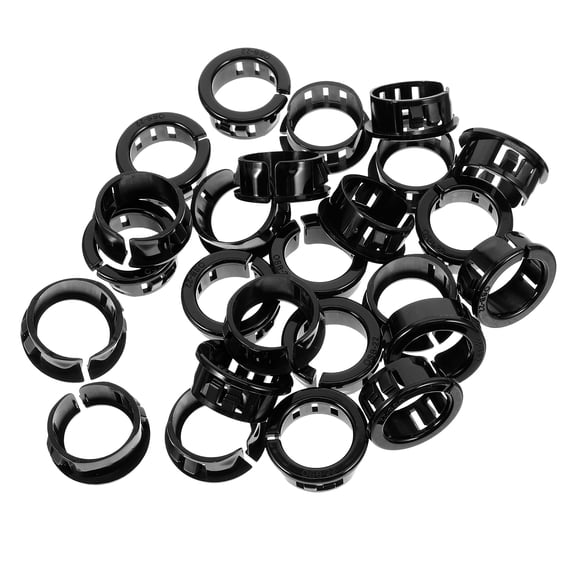 NIAIZEK Black Nylon Snap Bushing Grommet, Insulated Wire Protector, Cable Sleeve to Prevent Wire Damage