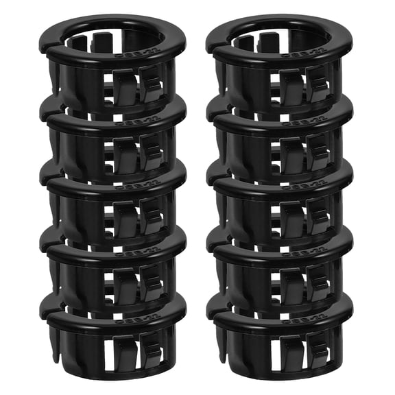 FOMIYES Strong Reliable Black Snap Bushing Wire Protection Insulated Wear Resistant