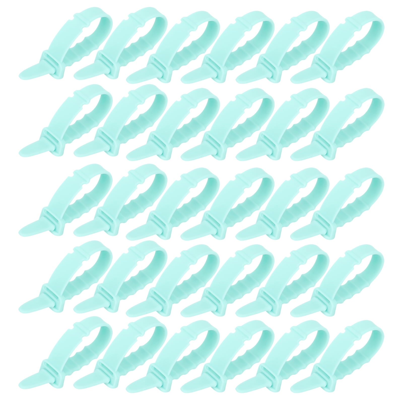 50 Pcs Cable Wrappers Cord Organizer Silicone Zip Ties Organizers Desk