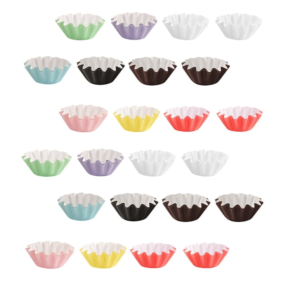 NUOLUX 50Pcs Convenient Disposable Cupcake Liners for Muffins and Small Cakes