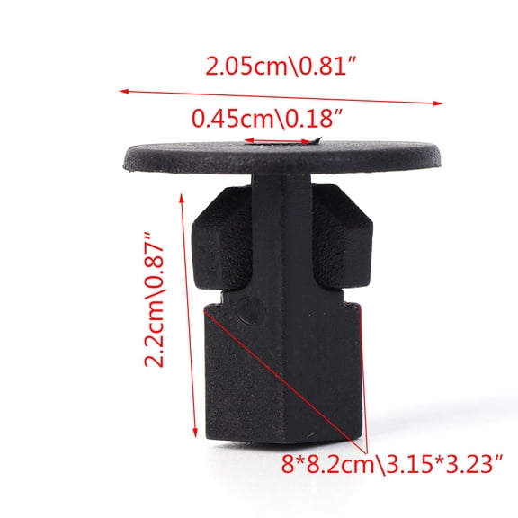 50 Pcs Car Fastener Clips Bumper Inner for Rivets Push 8x8.2mm For