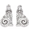 thumbnail image 1 of 50 Pcs Cat Charms Pendant Tibetan Style Alloy Kitten Pendants Cartoon Cat Jewelry Making Charms Metal Charms Pendant Pendant Ornament for Women DIY Necklace Bracelet Earring Jewelry Craft Making, 1 of 2