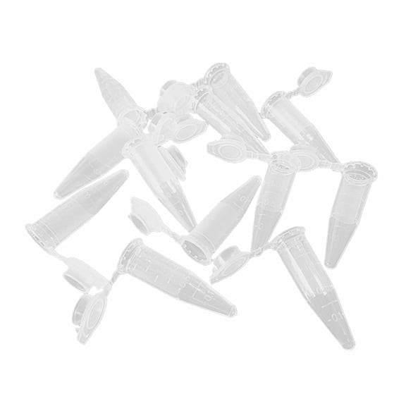 50 Pcs Centrifuge Tubes Bottom Tip Clear Plastic Test Tube Vials 0.2mL 0.5ML 1.5ML (0.5ml)