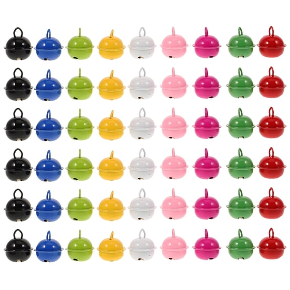 UKCOCO 50Pcs Assorted Color Metal Jingle Bells for DIY Crafts Christmas Decorations and Jewelry Making