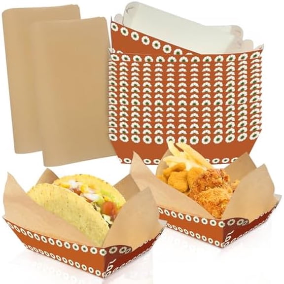 50 Pcs Cielito Lindo Party Plates Need Assemble Cielito Lindo Trays Disposable Mexican Snack Trays Platos De Barro Mexicanos Nacho Popcorn Food Container Cinco de Mayo Party Supplies