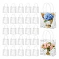 thumbnail image 1 of 50 Pcs Clear Gift Bags with Handles Plastic Gift Bags Transparent Reusable Tote Bags Candy Goodie Bags for Wedding, 1 of 7