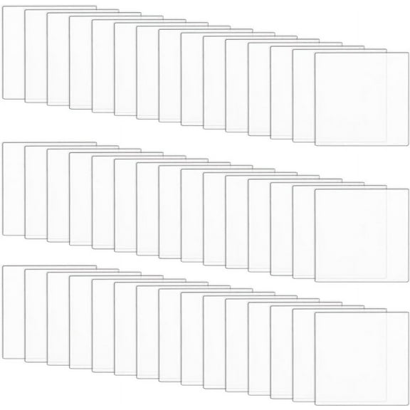 50 Pcs Clear Miniature Bases 25x25mm Square Acrylic Action Figure Display Bases 2mm Thick Miniature Bases Blank