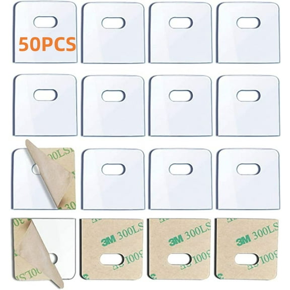 50 Pcs Clear Vertical Blind Repair Tabs, TRIANU Vertical Blinds tabs / Blind Fixers for Vertical Blinds Replacement Slats & Parts
