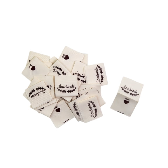 50 Pcs Clothes Cotton Labels Sewing Washable Handmade Garment Clothing for DIY Sewing
