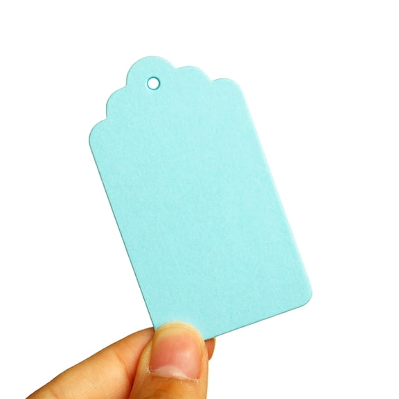 50 Pcs Colorful Gift Tages Paper Hanging Tages with Hole Rectangle Hanging Tages for DIY Christmas Wedding Party Favor