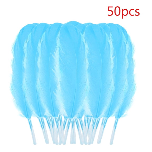 50 Pcs Colorful Goose Feathers, 12-16cm DIY Craft Feathers for Sunflower Wall Decor Dream Catcher Hair Cat Stick, 50 Pieces