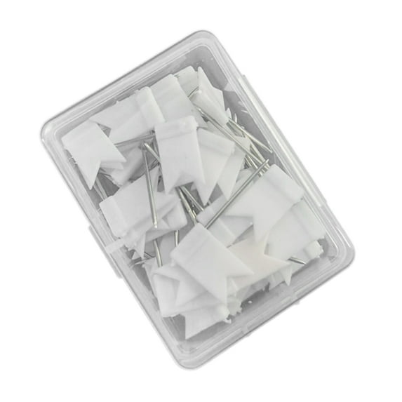 50 Pcs Colorful Message Board Tacks Push Pins Thumb Tacks Flag Pin Poster Pins Decorative Pushpins for Photos