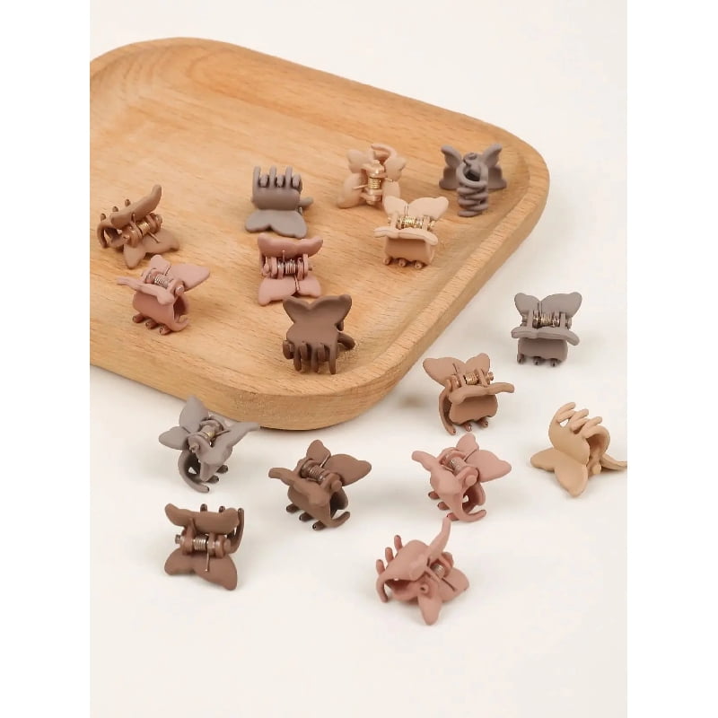 50 Pcs Colorful Mini Hair Claw Clips Clamps Accessories for Girls Toddler Decorative Small Hair Clips Diverse Colorations