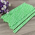 thumbnail image 1 of 50 Pcs Colorful Striped Drinking Straws - 8 Inch Reusable Plastic Straws for Parties and Beverages, 1 of 5