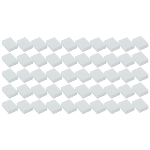 50 Pcs Comfortable High Elasticity Block Nail Buffers for DIY White